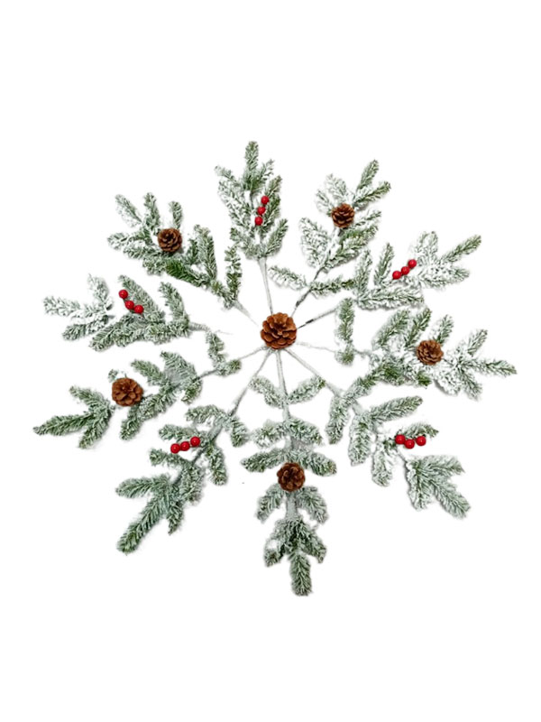 Outras decorações de Natal especiais em formato de floco de neve - SWFL206002