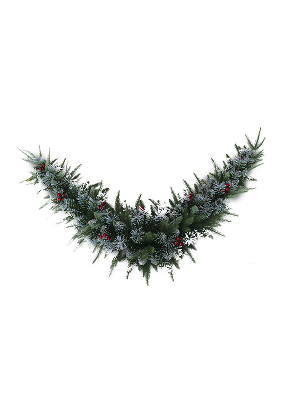 Guirlanda de Natal multicamadas com frutas vermelhas-PE PVC SW