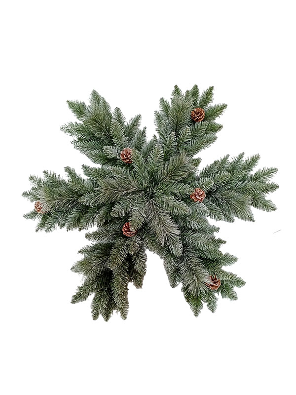 Outras decorações especiais de Natal em formato de floco de neve com pinhas