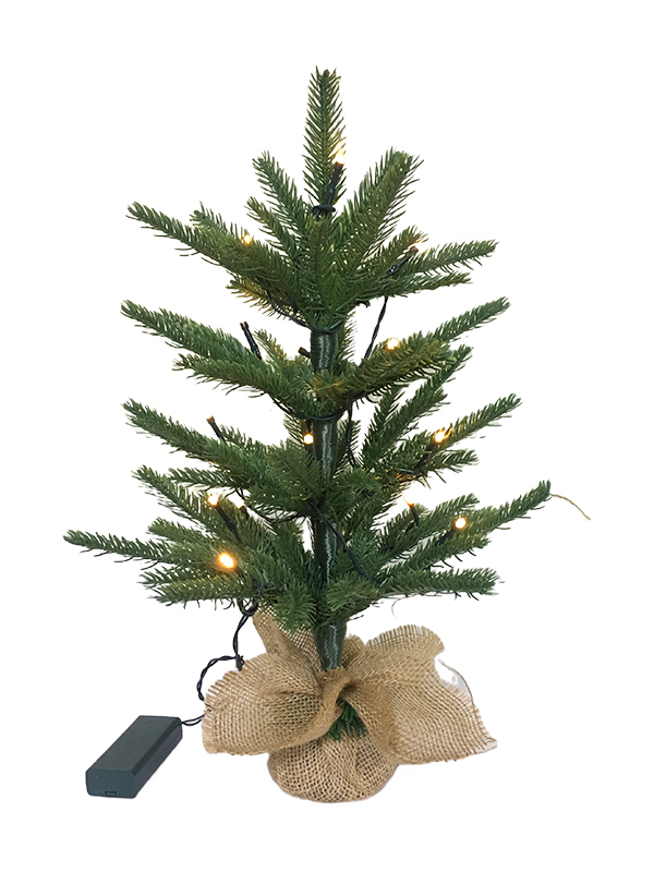 Pé de pano de linho para árvore de Natal pequena PE Series-40CM