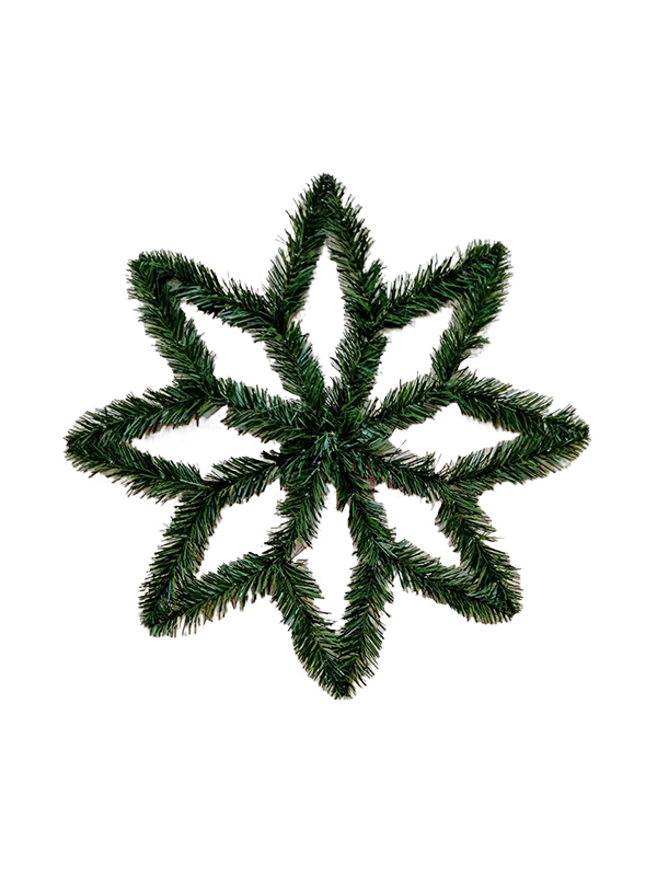 Decorações para guirlanda de Natal com agulhas de floco de neve