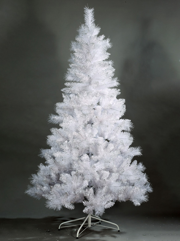 Agulha de pinho 180CM e árvore de Natal branca mista de PVC